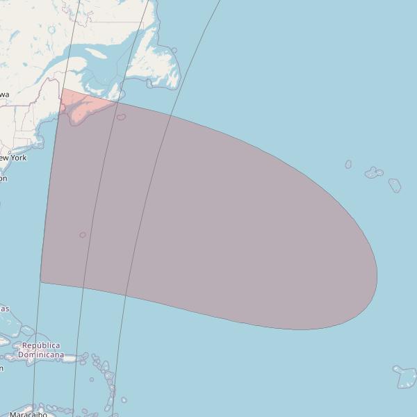 Eutelsat 10B at 10&deg; E downlink Ku-band S108 User Spot beam coverage map