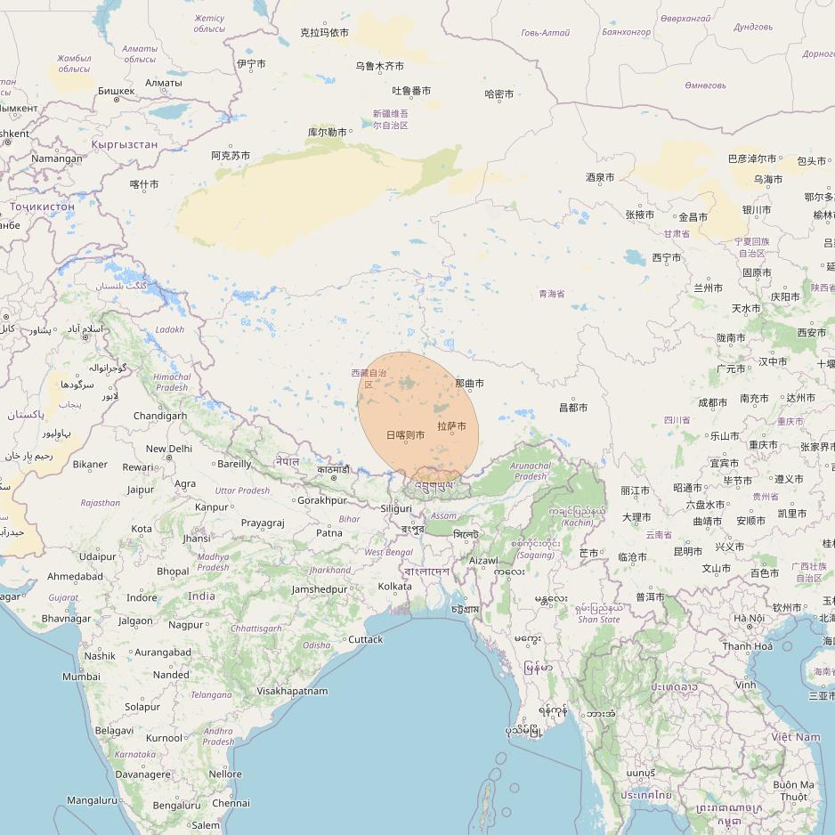 SatBeams - Satellite Details - Chinasat 16 (Zhongxing 16, ZX-16 ...