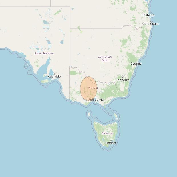 NBN-Co 1B at 145° E downlink Ka-band N046 Spot beam coverage map