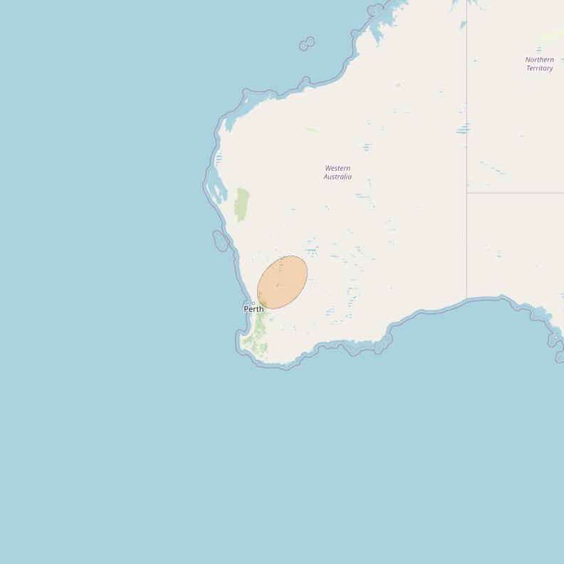 NBN-Co 1B at 145° E downlink Ka-band N064 Spot beam coverage map