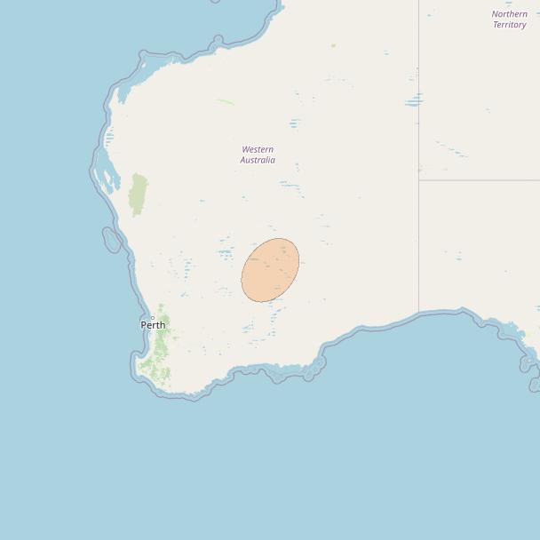 NBN-Co 1B at 145° E downlink Ka-band N065 Spot beam coverage map