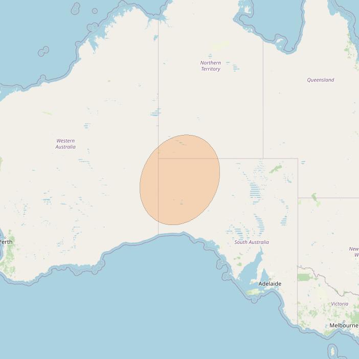 NBN-Co 1B at 145° E downlink Ka-band W094 Spot beam coverage map