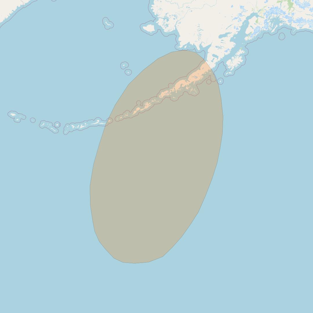 Inmarsat GX3 at 180° E downlink Ka-band S57DL Spot beam coverage map