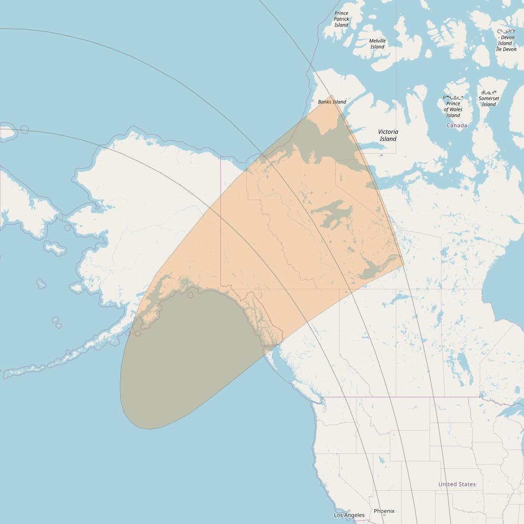 Inmarsat GX3 at 180° E downlink Ka-band S67DL Spot beam coverage map