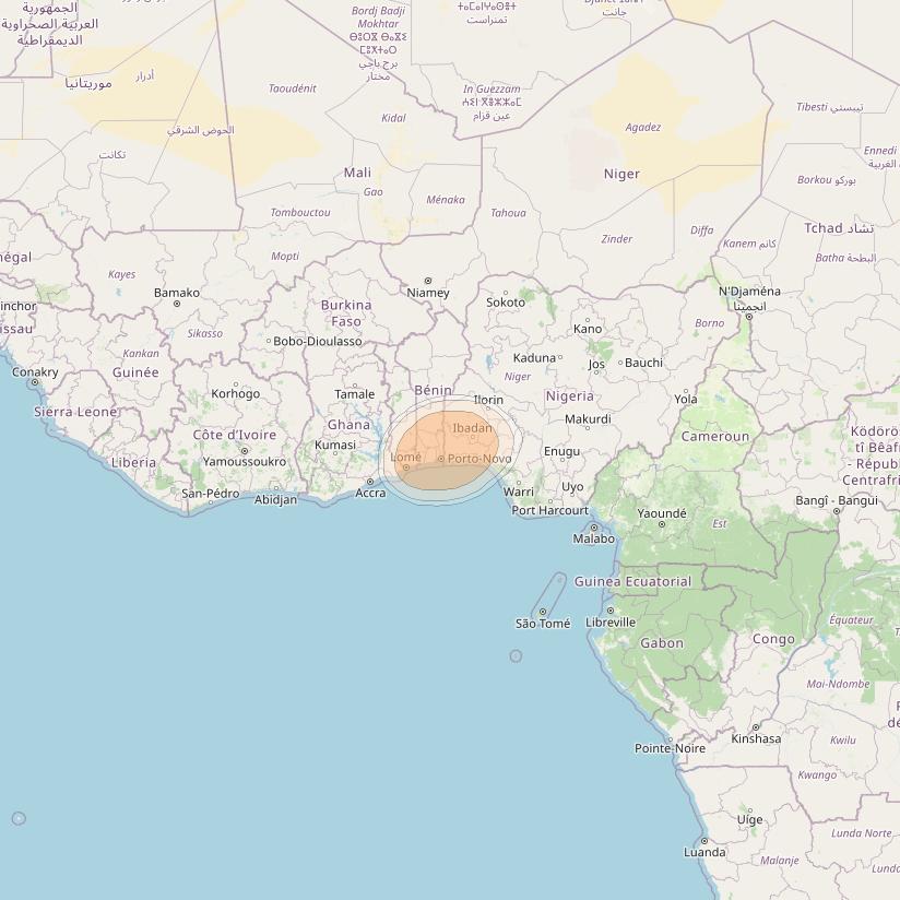 Hylas 4 at 34° W downlink Ka-band S20 User Spot beam coverage map