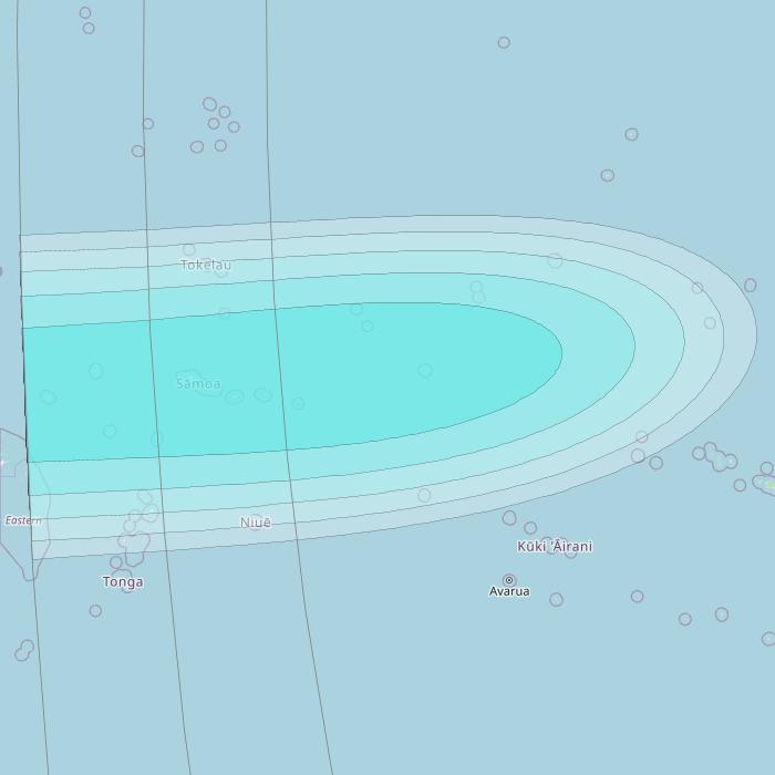 Inmarsat-4F3 at 98° W downlink L-band S002 User Spot beam coverage map