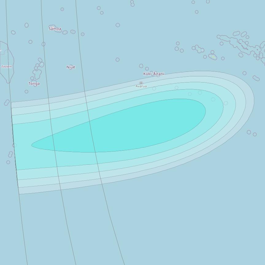 Inmarsat-4F3 at 98° W downlink L-band S009 User Spot beam coverage map