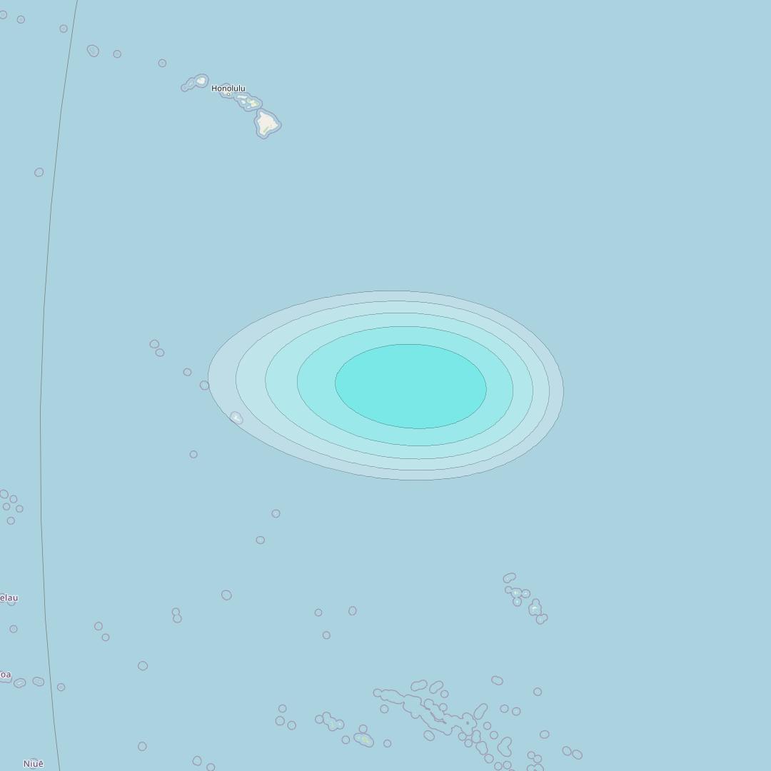 Inmarsat-4F3 at 98° W downlink L-band S013 User Spot beam coverage map