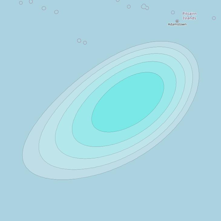 Inmarsat-4F3 at 98° W downlink L-band S030 User Spot beam coverage map