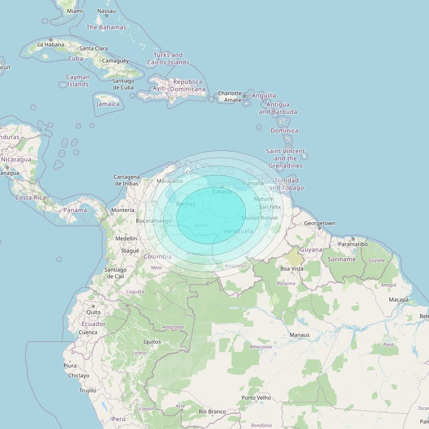 Inmarsat-4F3 at 98° W downlink L-band S161 User Spot beam coverage map