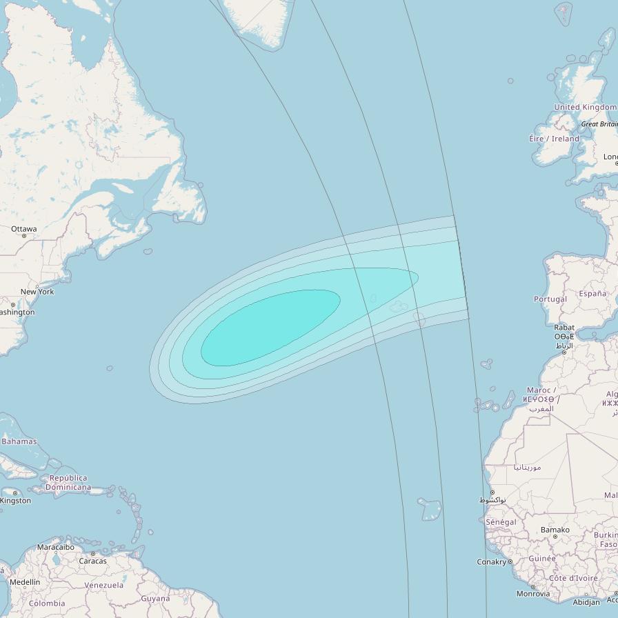 Inmarsat-4F3 at 98° W downlink L-band S177 User Spot beam coverage map